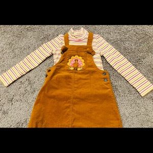 3T. Like new!  Perfect Corduroy Turkey Dress for your little Turkey 🦃🧡.